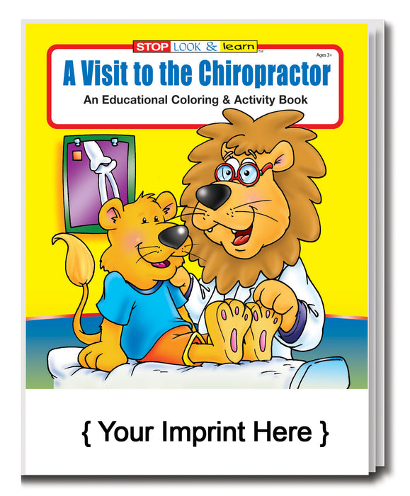 A Visit to the Chiropractor - Coloring and Activity Books in Bulk (250+) - Add Your Imprint
