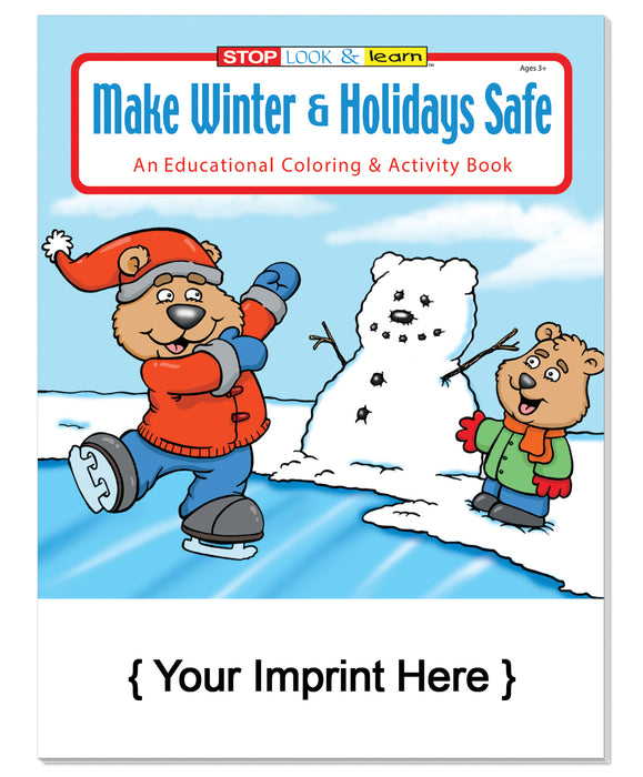 Make Winters & Holidays Safe - Coloring & Activity Books in Bulk
