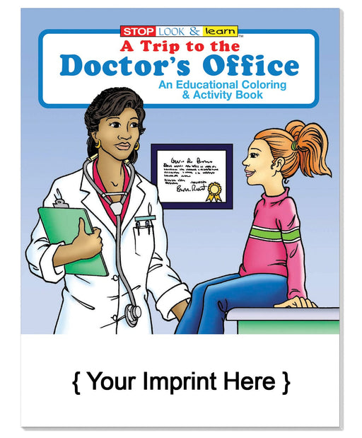 A Trip to the Doctor's Office - Coloring and Activity Books in Bulk (250+) - Add Your Imprint