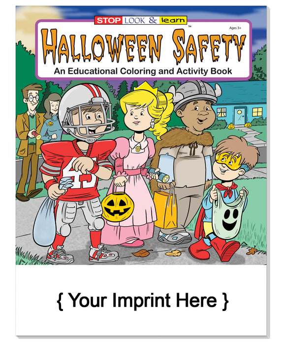 Halloween Safety - Coloring & Activity Books in Bulk (250+) - Add Your Imprint