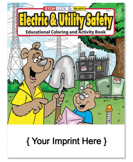 Electric and Utility Safety - Coloring & Activity Books in Bulk (250+) - Add Your Imprint