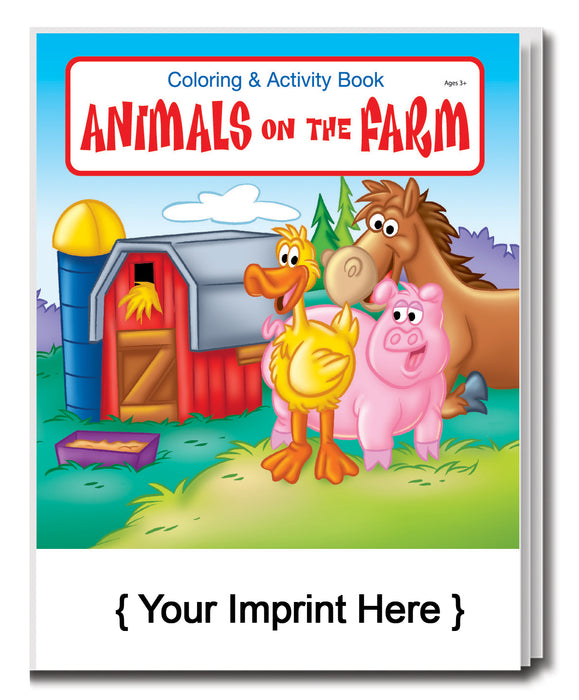 ZOCO Animals on The Farm - Coloring and Activity Books for Kids in Bulk - Pack of 250