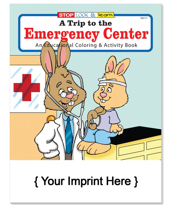 A Trip to The Emergency Center - Coloring and Activity Books in Bulk (250+) - Add Your Imprint