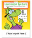 Learn About Eye Care - Coloring and Activity Books in Bulk (250+) - Add Your Imprint