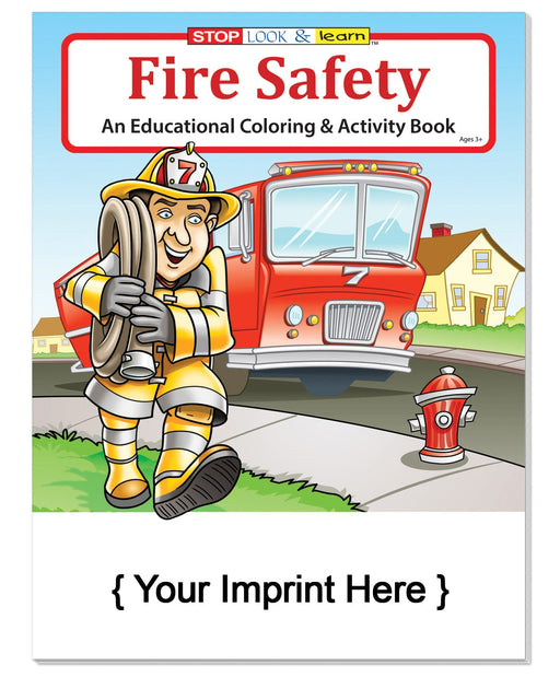 Fire Safety - Bulk Coloring & Activity Books (250+) - Add Your Imprint