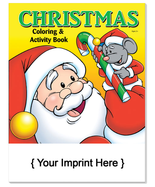 Christmas Custom Coloring & Activity Books in Bulk (250+) - Add Your Imprint