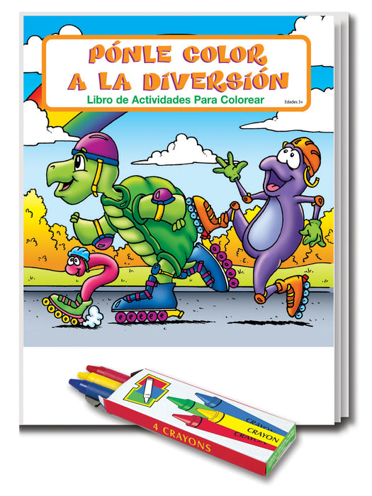 Fun to Color (Spanish Version) Kid's Coloring & Activity Books with Crayons