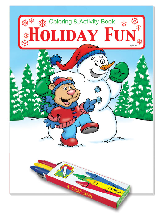 Products 25 Pack - Holiday Fun Kid's Coloring & Activity Books with Crayons