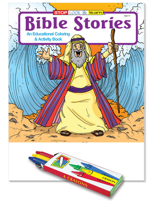 Bible Stories Kid's Educational Coloring & Activity Books in Bulk