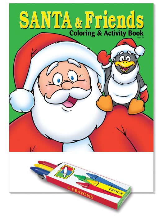 Santa and Friends Kid's Coloring & Activity Books