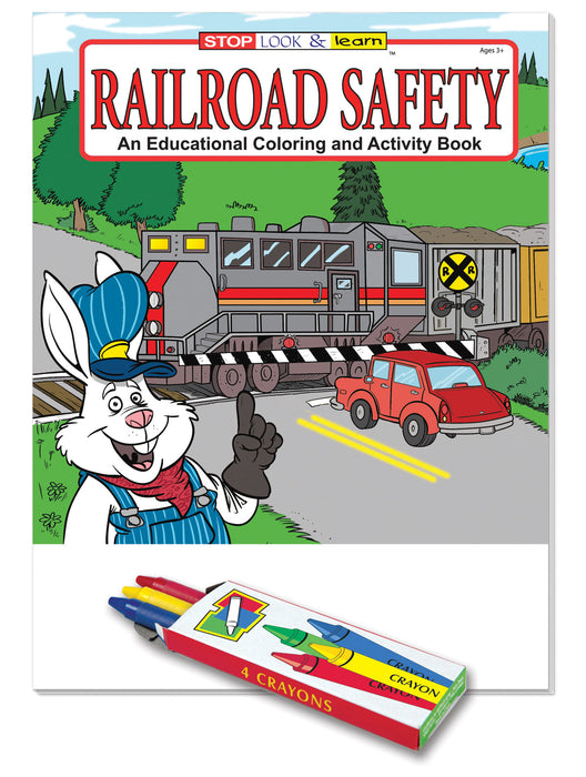 Railroad Safety Kid's Coloring & Activity Books