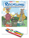 Recycling - Kid's Educational Coloring & Activity Books in Bulk with Crayons