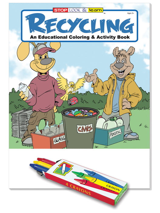 Recycling - Kid's Educational Coloring & Activity Books in Bulk