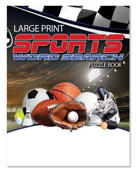 Large Print SPORTS Word Search Puzzle Books (25 Pack) — ZoCo Products