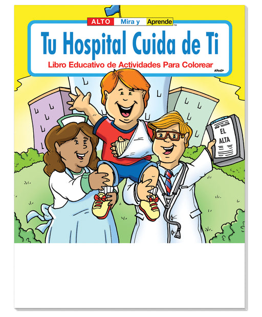 25 Pack - Your Hospital Cares About You (Spanish Version) Coloring & Activity Books