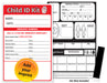 Child ID / Fingerprint Kits with Emergency Phone Numbers - Add Your Imprint FREE - Min Qty 100