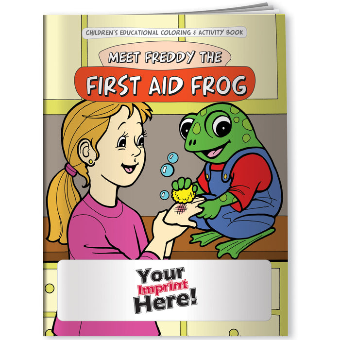 CUSTOM COLORING BOOKS Meet Freddy the First Aid Frog