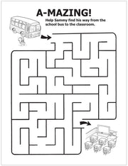 CUSTOM COLORING BOOKS - School Bus Safety