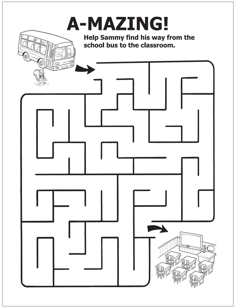 CUSTOM COLORING BOOKS - School Bus Safety