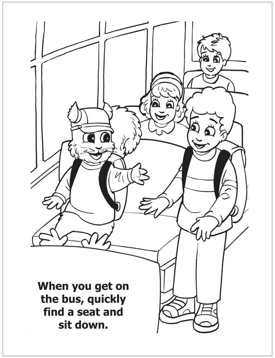 CUSTOM COLORING BOOKS - School Bus Safety