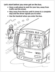 CUSTOM COLORING BOOKS - School Bus Safety