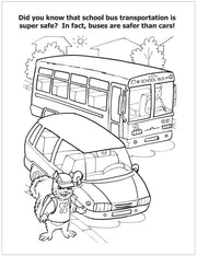 CUSTOM COLORING BOOKS - School Bus Safety