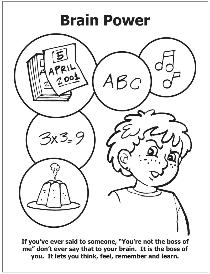 CUSTOM COLORING BOOKS - Meet Buddy Your Healthy Body - (300 min.)