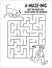 CUSTOM COLORING BOOKS Police Dog Hero