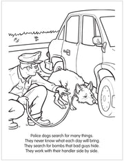 CUSTOM COLORING BOOKS Police Dog Hero
