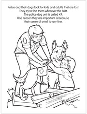 CUSTOM COLORING BOOKS Police Dog Hero