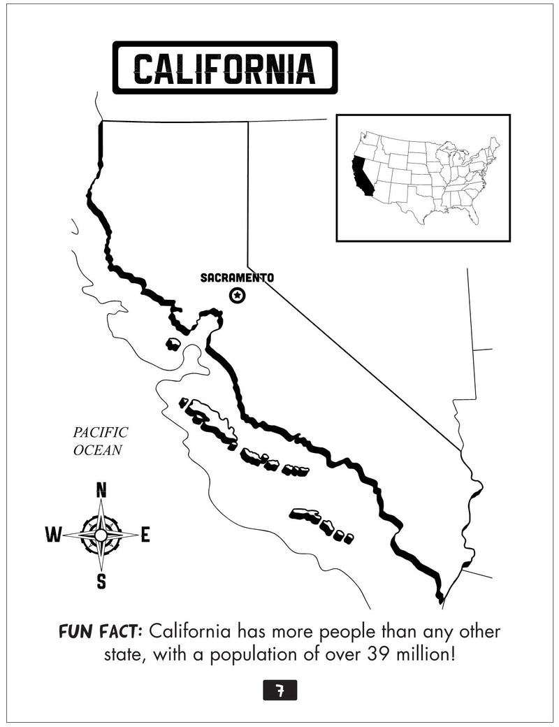 CUSTOM COLORING BOOKS - Across the USA
