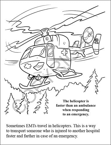 EMTs Help Save Lives - Coloring and Activity Books for Kids in Bulk