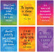 Inspirational Author Quotes Poster Set (6-Pack)