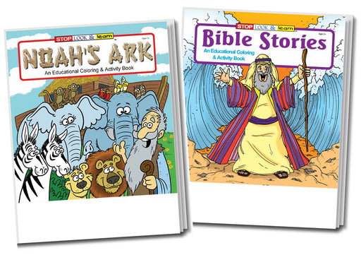 50 Pack - Christian Coloring & Activity Books for Kids
