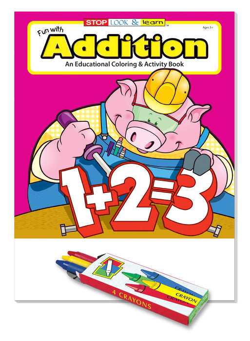 Fun With Addition Kid's Educational Coloring & Activity Books