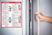 Be prepared with this life-saving Choking & CPR First Aid Magnet with easy to understand instructions and helpful illustrations. A must for new parents.