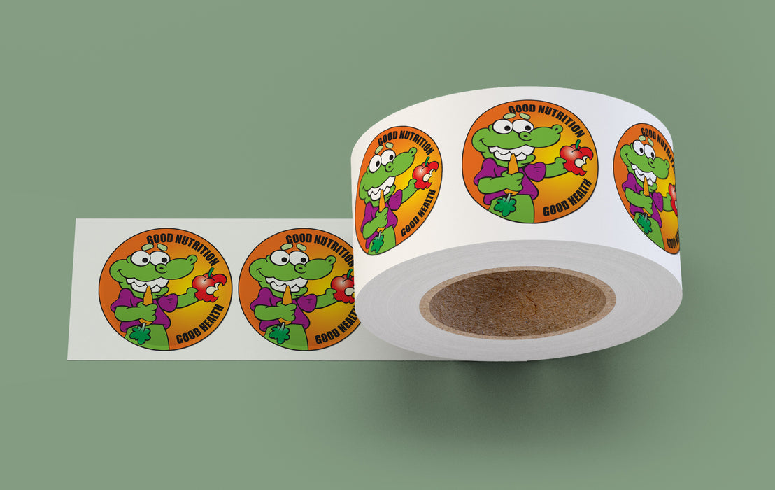 Healthy Eating Stickers - 'Nutrition Matters' for Kids -2-inch Round ...