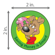 Saving Money is Smart! Sticker Roll - 400 Stickers - ZoCo Products