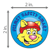 Helmet Safety Smart Sticker Roll - 400 Stickers - ZoCo Products
