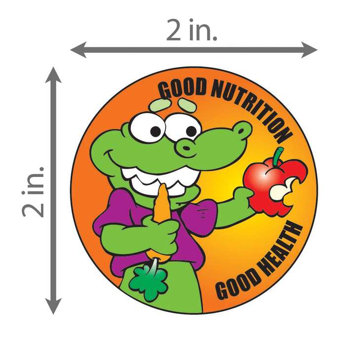Good Nutrition Good Health Sticker Roll - 400 Stickers